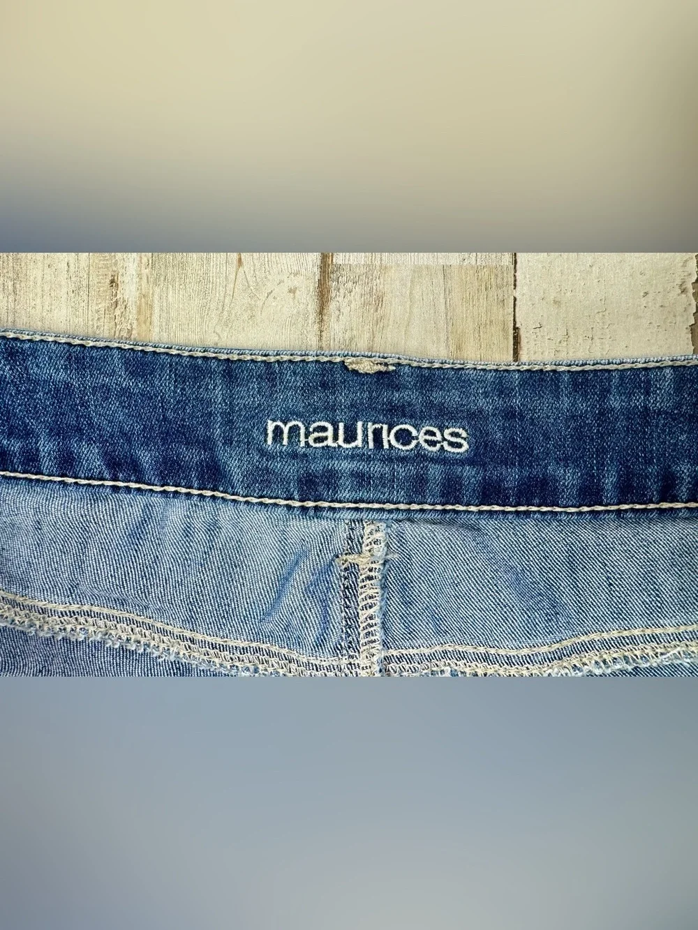 Maurices Jeans Womens 16S Blue High Rise Straight Leg